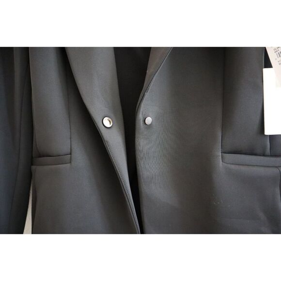 Good American GJK0112-001 Women's Sz 3/L Black Classic Sculpted Blazer - Picture 4 of 11